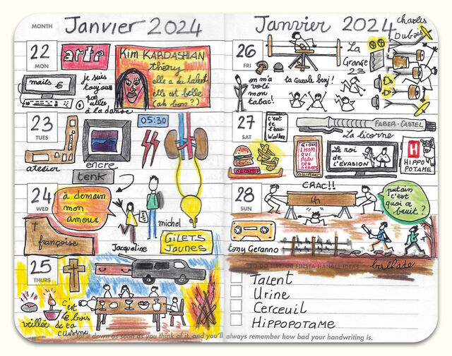 Journal du 7 août 2023 au 28 janvier 2024 (en cours)
