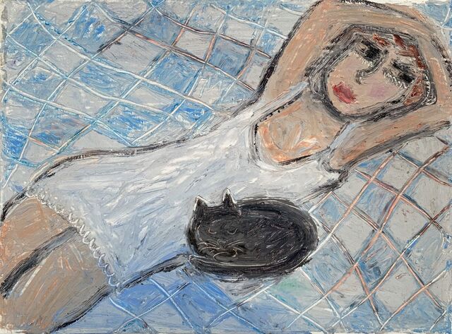 263438-defraine-les-femmes-aux-chats-le_lit_au_chat_noir.jpg